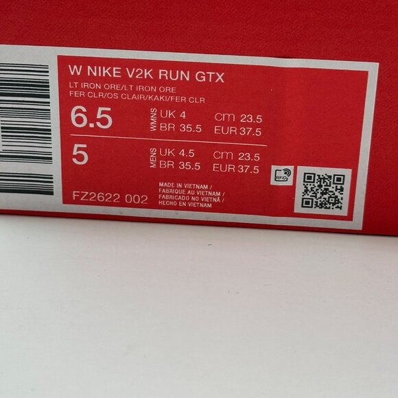 Women's Nike V2K Run Gore-Tex Shoes - Light Iron Ore FZ2622-002 Size 6.5 - Picture 12 of 12